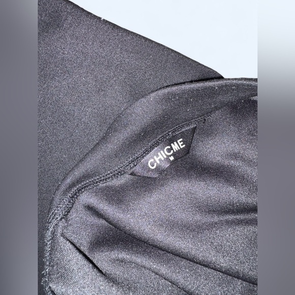 CHICME Black Wide-Leg Long Sleeve Jumpsuit | Elastic Waist | Size M | NWOT - Picture 11 of 13